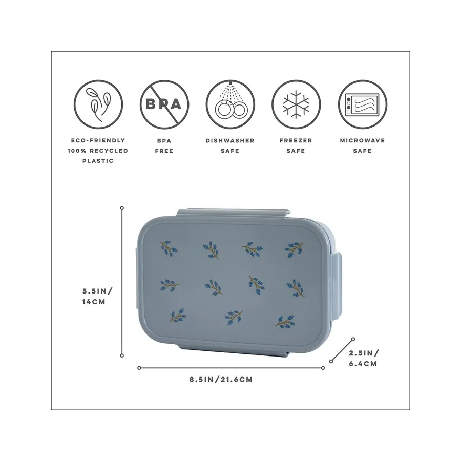 3 Sprouts Lunchbox Bento Blueberry / Blue - 812895003444