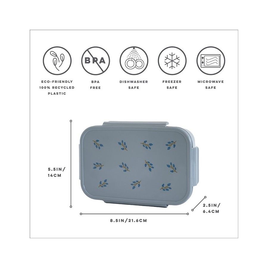 3 Sprouts Lunchbox Bento Blueberry / Blue - 812895003444