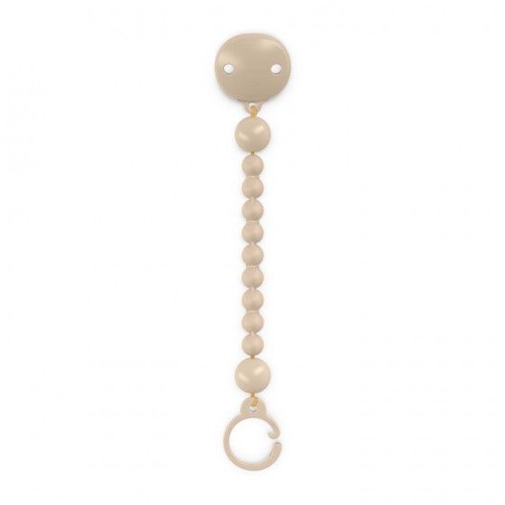 Suavinex Silicone Pacifier Clip - Beige - Färg Essens