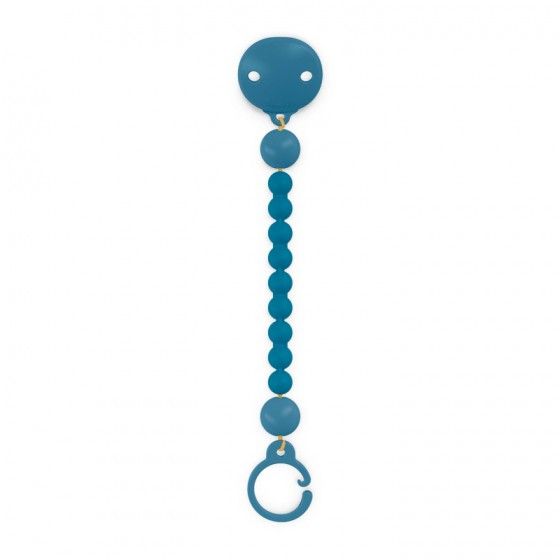 Clip de sucette silicone suavinex - bleu foncé - couleur