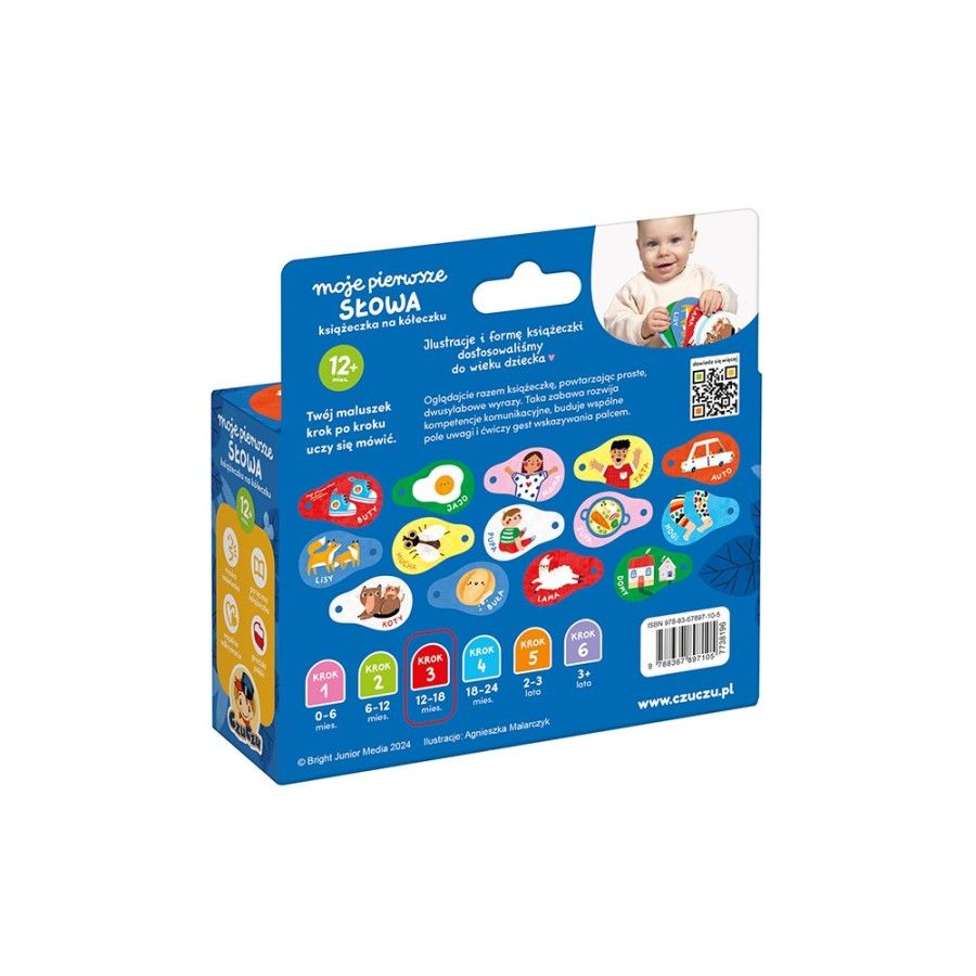 I feel my first words. Book on a circle for children