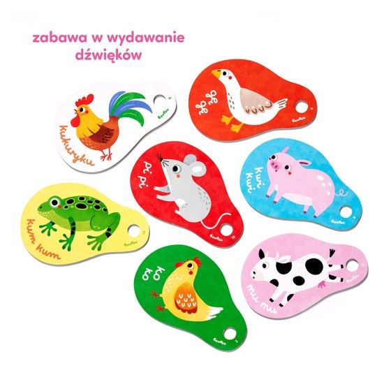 CzuCzu Meine Tiere buchen auf einem Kreis für Kinder 12