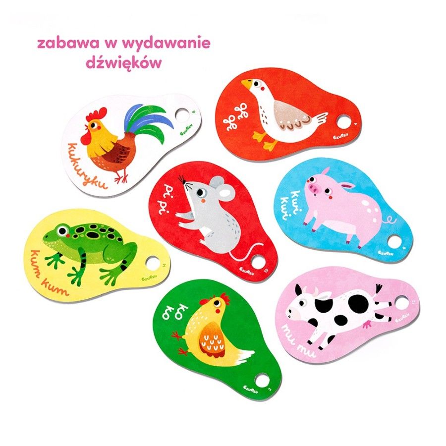 CzuCzu Moje zwierzątka Książeczka na kółeczku dla dzieci 12
