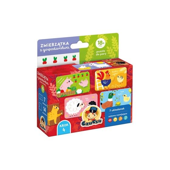 CzuCzu Zvířata z pár drží puzzle