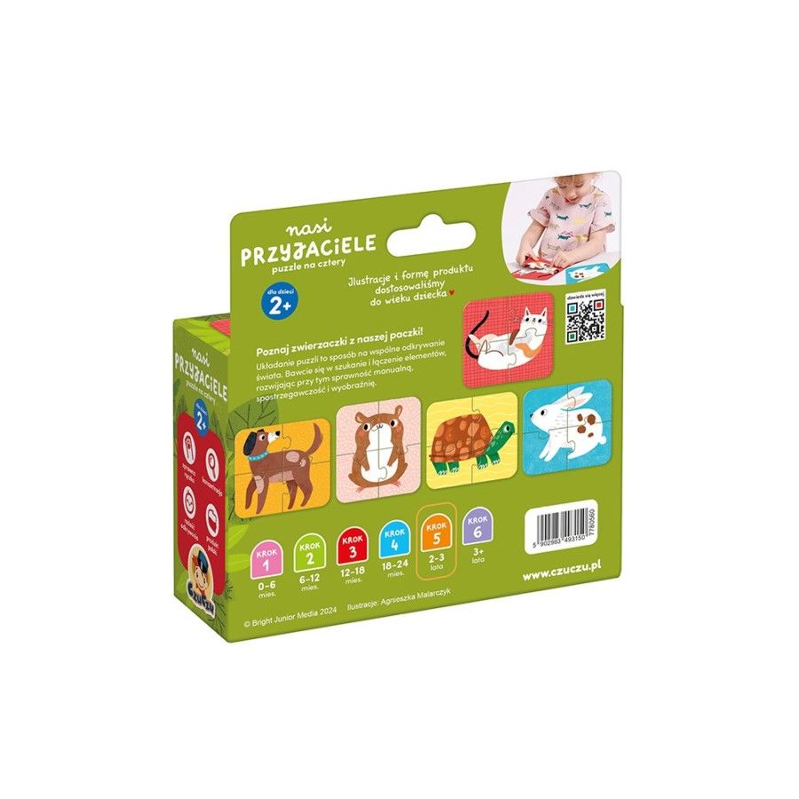 CzuCzu Our friends puzzle on four - 5902983493150
