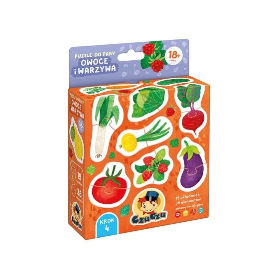 CzuCzu Pusselpar Frukt och grönsaker 18 Mies - 5902983492931