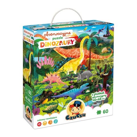 CzuCzu Puzzle dell'osservatorio - Dinosauri 4+ - 5902983493174