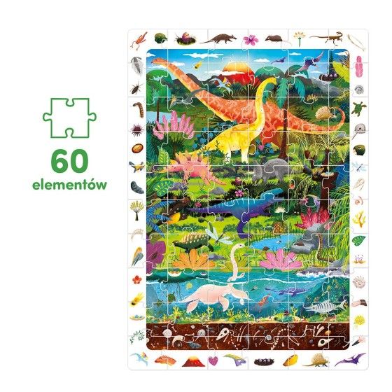 CzuCzu Obserwacyjne puzzle - Dinozaury 4+ - 5902983493174