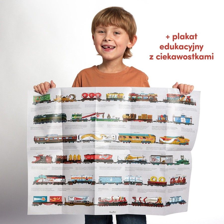 CzuCzu Double-sided Puzzle - Trains 5+ - 5902983493259