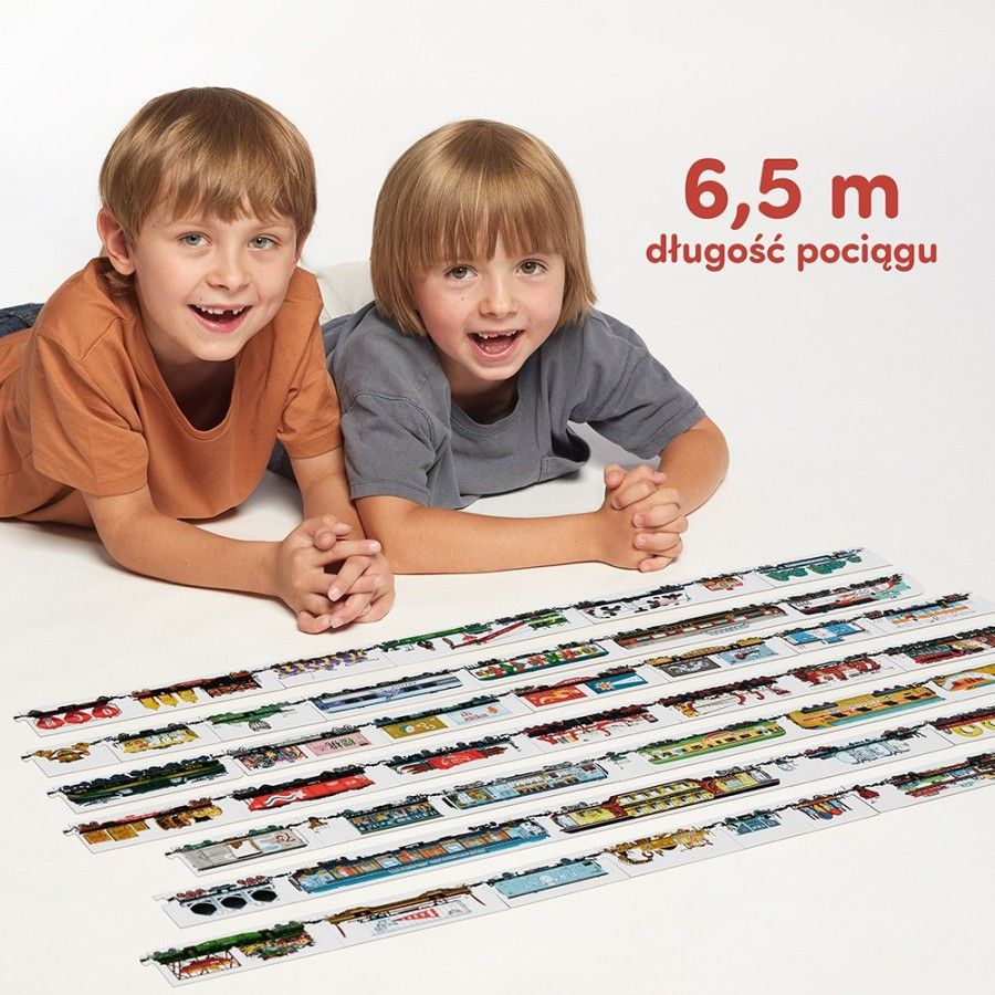 CzuCzu Puzzle fronte-retro - Treni 5+ - 5902983493259