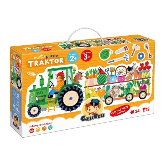 CzuCzu Moto Puzzle - Traktor 2+, 3+ - 5902983493211
