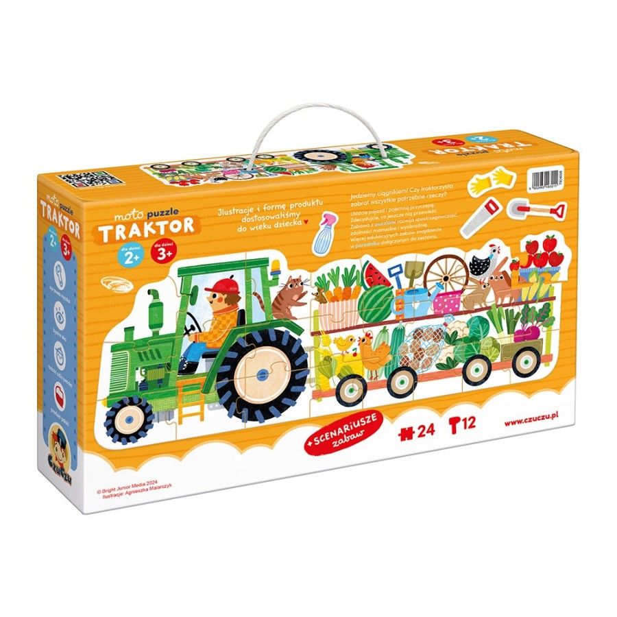 CzuCzu Moto Puzzle - Traktor 2+, 3+ - 5902983493211