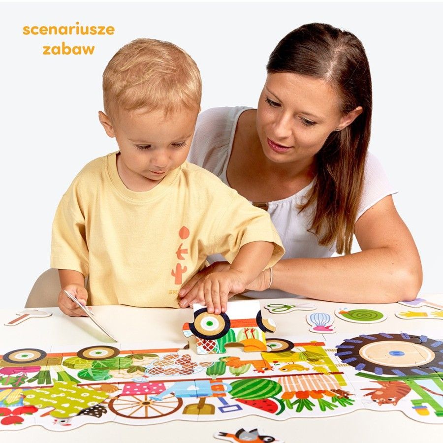 CzuCzu Moto puzzle - Traktor 2+, 3+ - 5902983493211