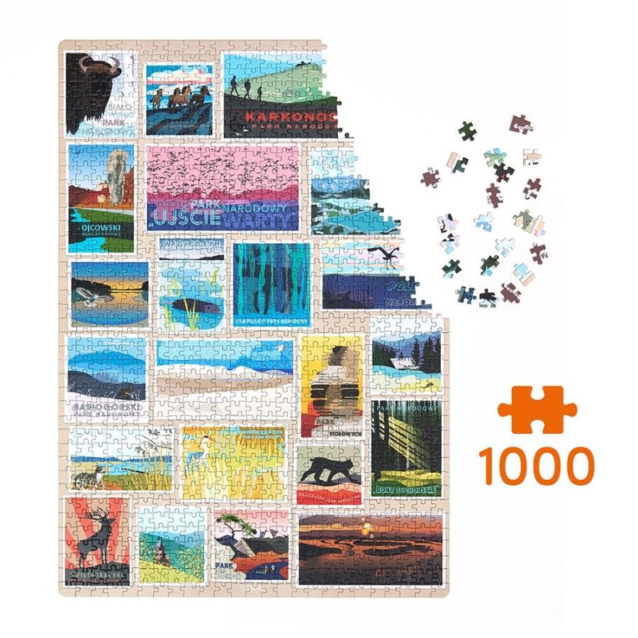CzuCzu Puzzlove Poľské národné parky 1000 ELEM - 5902983492320