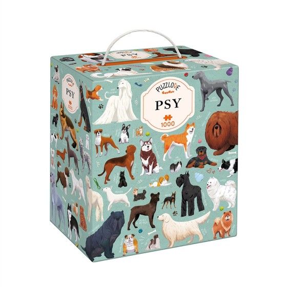 CzuCzu Puzzlove hundar - Familj pussel 1000EL - 5902983493228