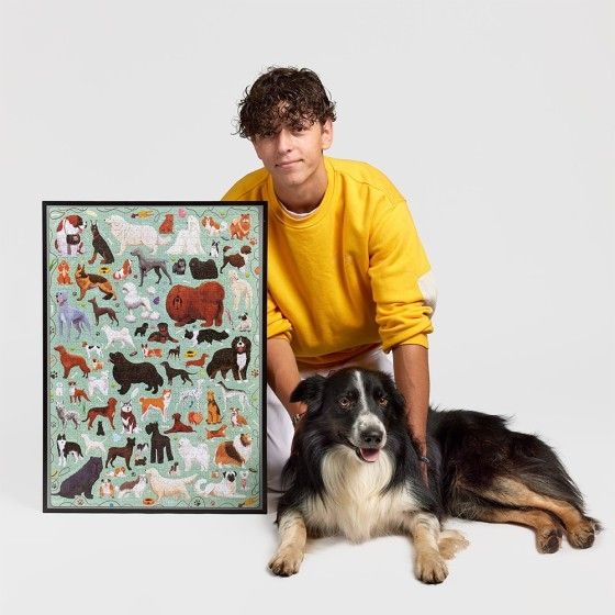 CzuCzu Puzzlove Dogs  - 家庭拼图1000el  -  5902983493228