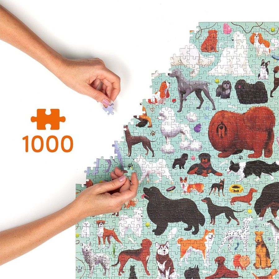 CzuCzu Puzzlove dogs - Family puzzle 1000el - 5902983493228