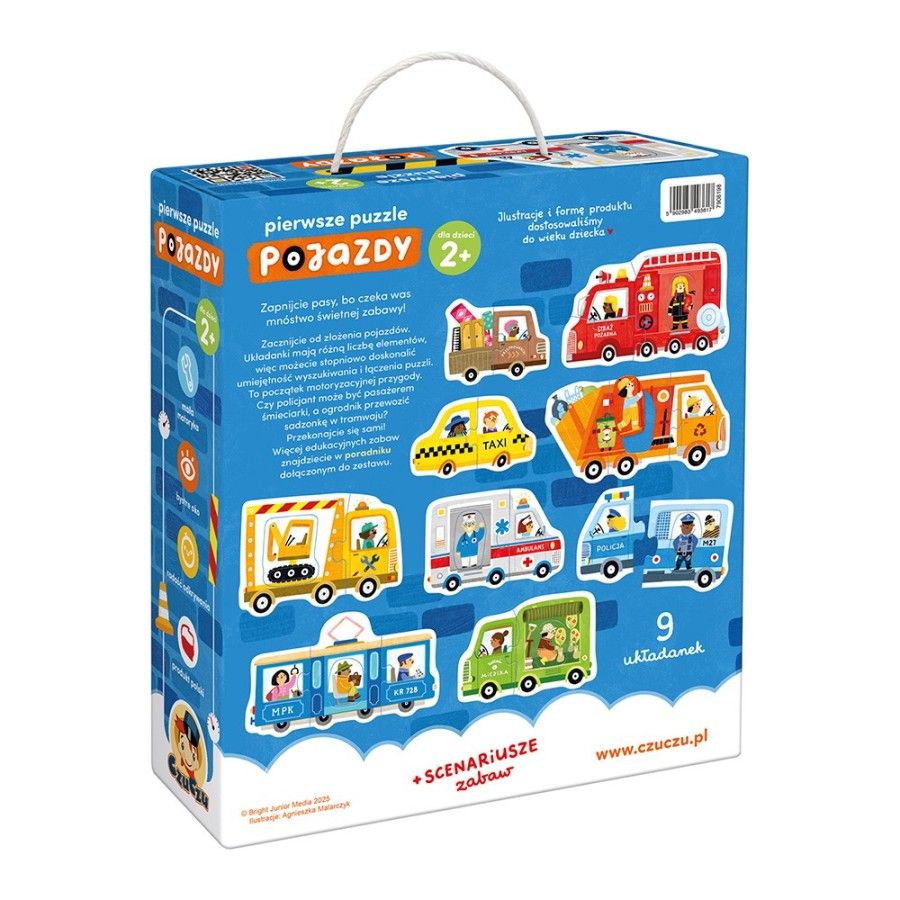 CzuCzu Pierwsze puzzle Pojazdy 2+ - 5902983493617