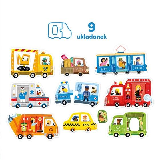 CzuCzu Pierwsze puzzle Pojazdy 2+ - 5902983493617