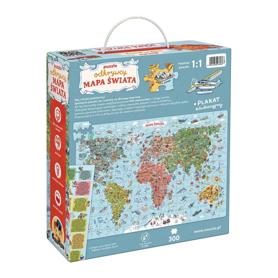 CzuCzu Puzzle Objavte mapu sveta 7+ - 5902983493693
