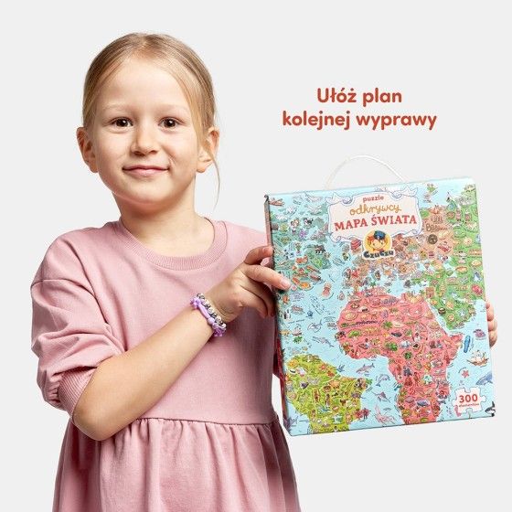 CzuCzu Puzzle odkrywcy Mapa Świata 7+ - 5902983493693