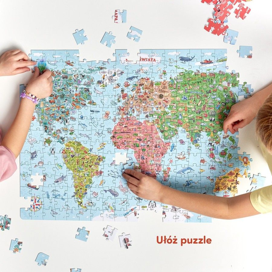 CzuCzu Puzzle odkrywcy Mapa Świata 7+ - 5902983493693
