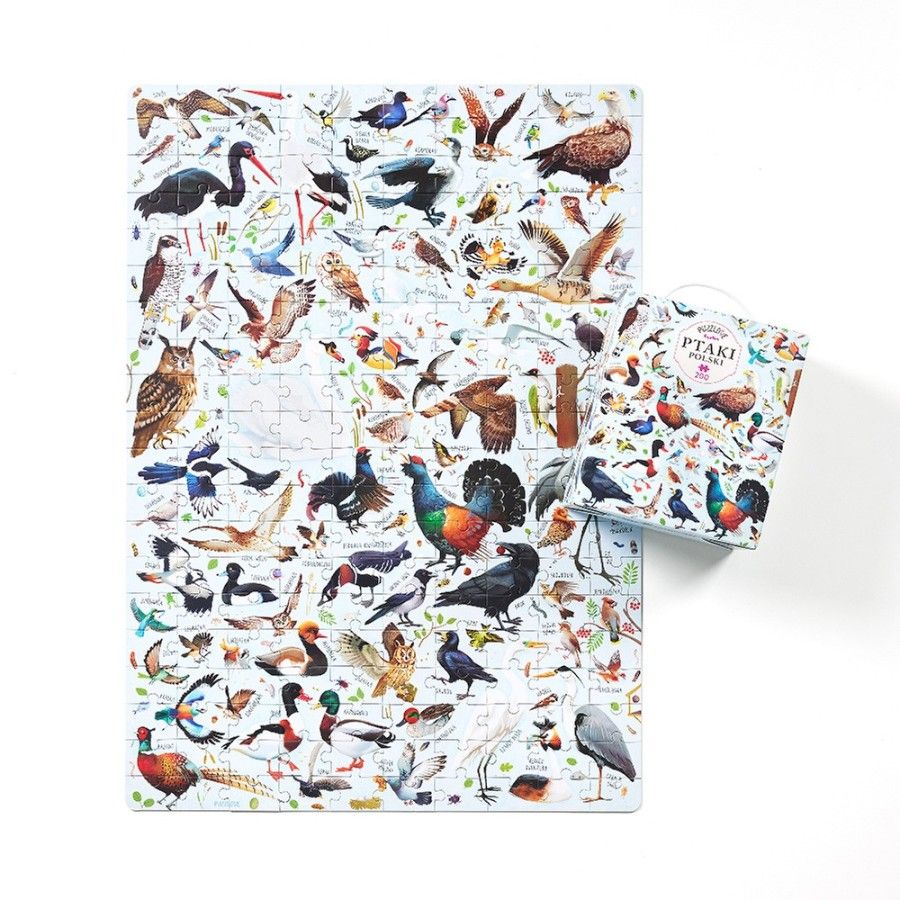 CzuCzu Puzzlove Polnische Vögel - Familienpuzzle 200 Elem -