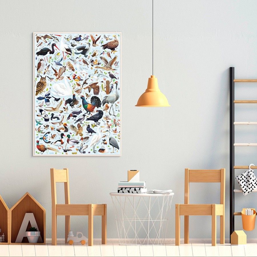 CzuCzu Puzzlove Polnische Vögel - Familienpuzzle 200 Elem -