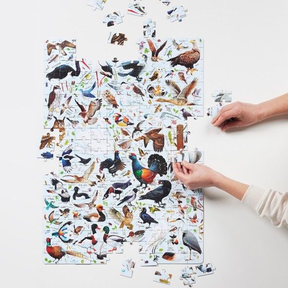 CzuCzu Puzzzlove poľské vtáky - rodinné puzzle 200 elem -
