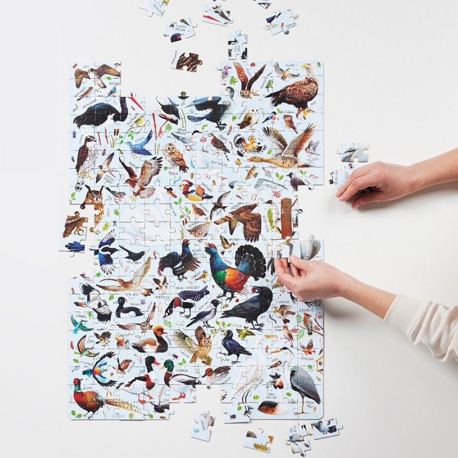 CzuCzu Puzzzlove poľské vtáky - rodinné puzzle 200 elem -