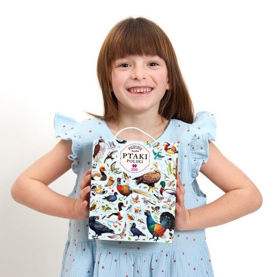 CzuCzu Puzzlove Polnische Vögel - Familienpuzzle 200 Elem -