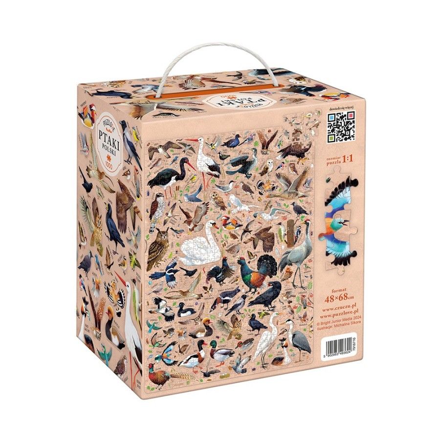 CzuCzu Puzzlove Ptaki Polski - puzzle rodzinne 1000 elem -