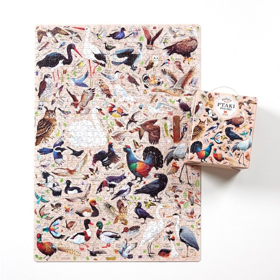 CzuCzu Puzzzlove Poľské vtáky - Rodinné puzzle 1000 Elem -