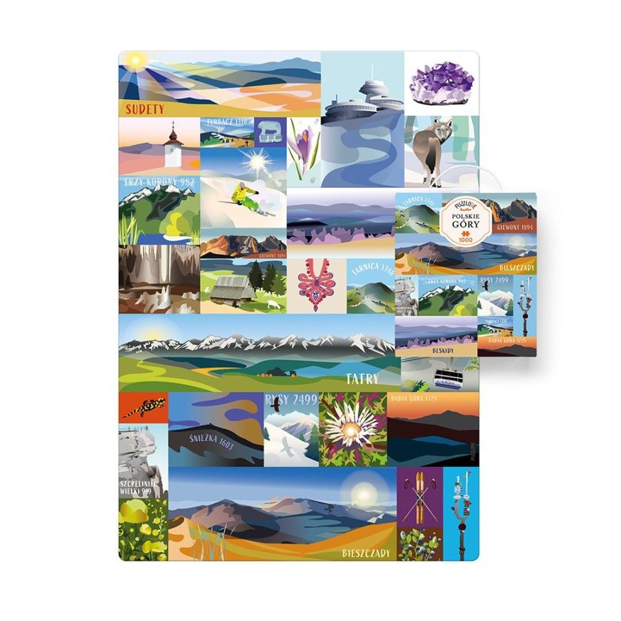 CzuCzu Puzzlove - Polish 1000ELL montagnes. 