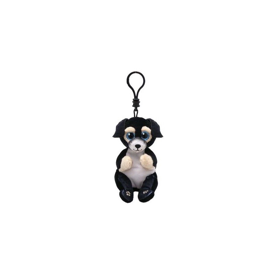 Ty Beanie Bellies Ranger, 8,5 cm - Schwarzer Hund - Clip -