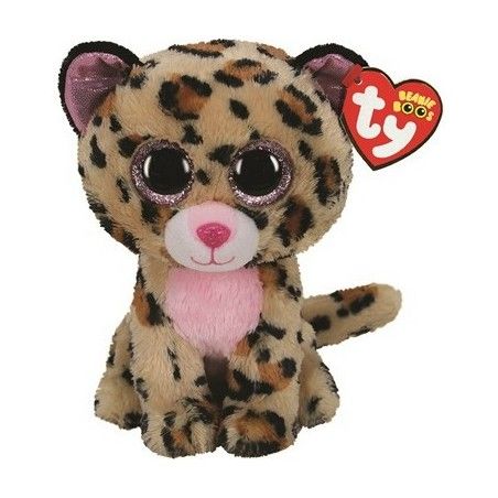 Ty Boos Livvie, 15 cm - Braun / Pink Leopard