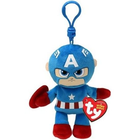 Ty Beanie Babies Marvel kapitány Amerika, Clip 8,5 cm