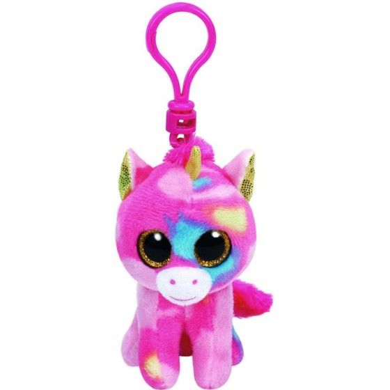 Ty Boos Fantasia, 8,5 cm - Licorne multicolore - Clip -