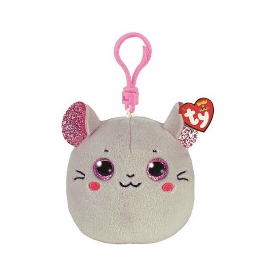 Ty Squishy Beazijné látky, 8,5 cm - Myš - Klip - 0008421395705