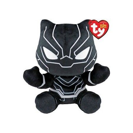 Ty Beanie děti měkký marvel černý panter, 15 cm