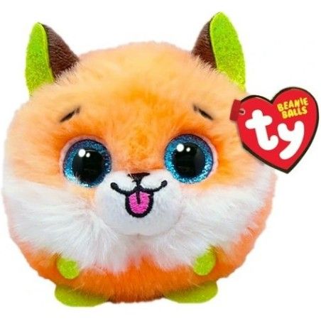 Ty Beanie Balls Sherbet - Orange Fox