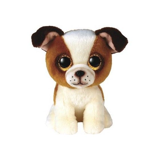 Ty Boos Hugo, 15см - карычневая белая сабака - 0008421363964