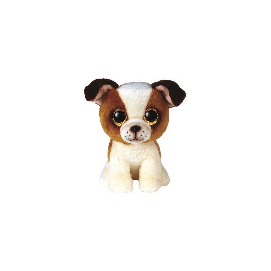Ty Boos Hugo, 15cm - Bruin White Dog - 0008421363964