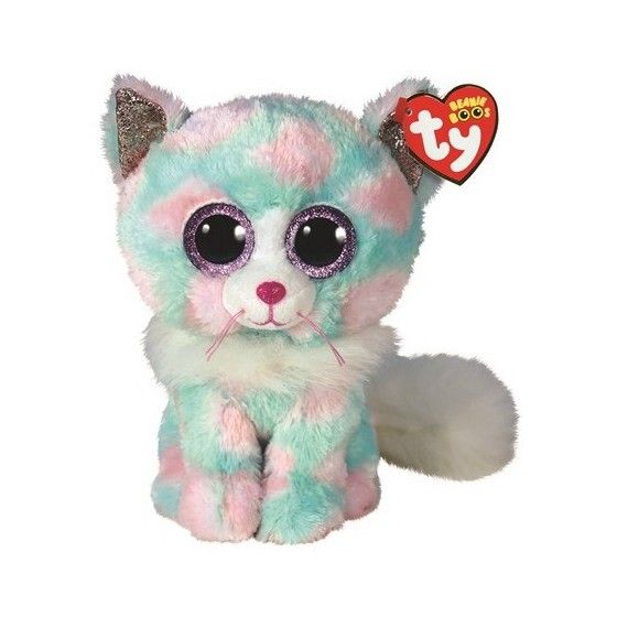 Ty Boos opál, 15 cm - pastelová mačka