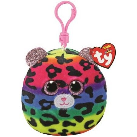 Ty Squishy Beanies DOTTY, 8,5 cm - multicolor leopard - Clip