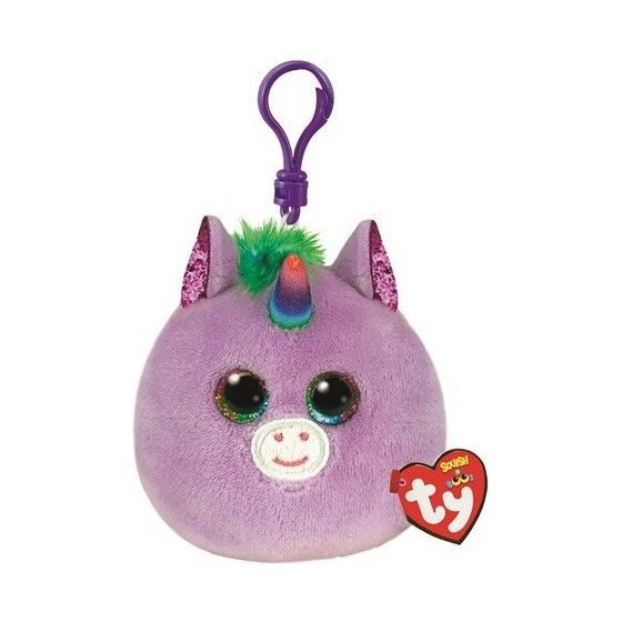 Ty Squishy Beazijné rúk, 8,5 cm - Purple Unicorn - Clip