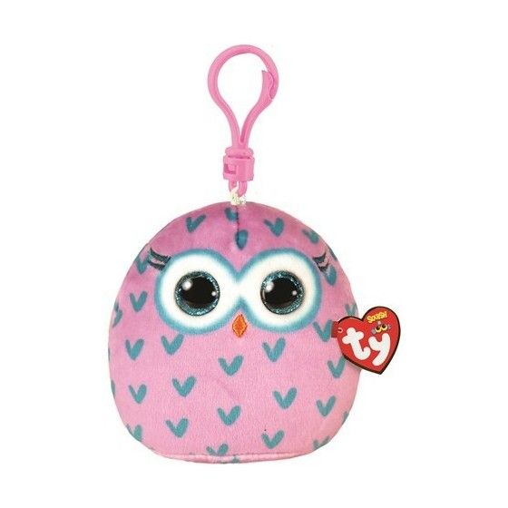 Ty Bonnets Squishy Winks, 8,5 cm - Owl - Clip