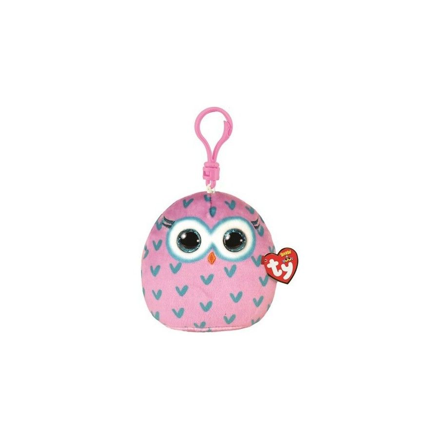 Ty Squishy Beazijné blížny, 8,5 cm - Sova - Clip - 0008421395736