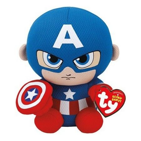 Ty Beanie Babies Marvel Captain America, 15 cm