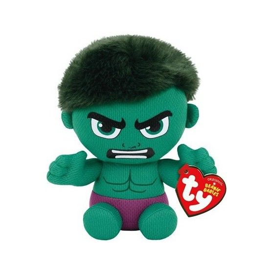 Ty Beanie děti Marvel Hulk, 15 cm - 0008421411917